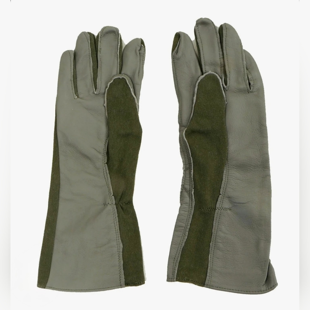 Original US Air Force Military Summer Gloves GS FRP-2 Sage Green - Size 10